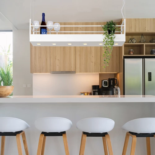 Lucide MIRAVELLE - Suspension - 6xGU10 - Blanc - ambiance 1